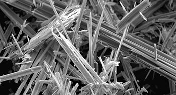 Asbestos fibres