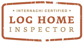 log home inspector logo